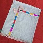 Dress Packaging Bag – Organza with Gota Lace & Zip Closure